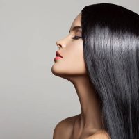 Hair. Beautiful Brunette Girl. Healthy Long Hair. Beauty Model Woman. Hairstyle